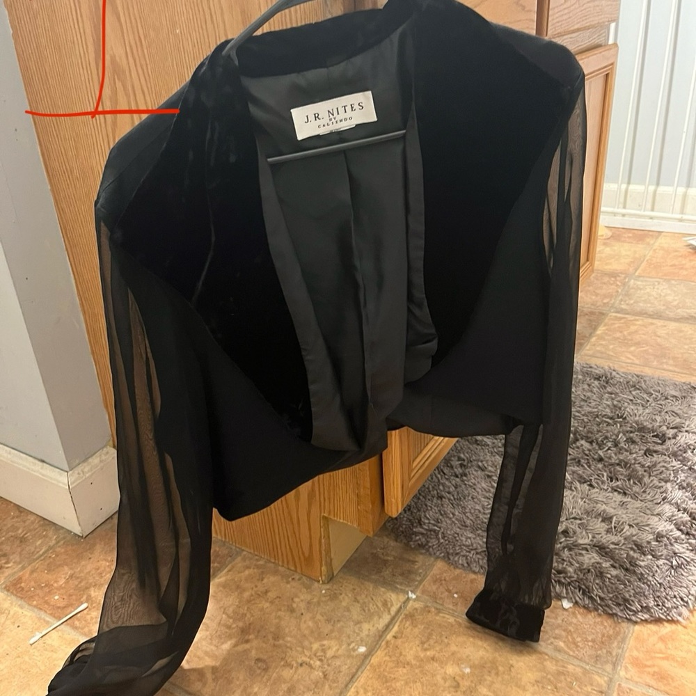 black J.R nites blouse